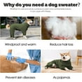 thumbnail image 5 of HQREA Pullover Dog Sweater with Leash Hole High Collar Cold Weather Large Dogs Vest, 5 of 6