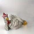 thumbnail image 5 of Good Morning Chicken Figurine Decor,Funny Resin Sitting Lying Rooster Figurine,Novelty Resin Rooster Sculptures,Chicken Decorations for Home Office Desktop Bookshelf Festival Gift E0L0, 5 of 8