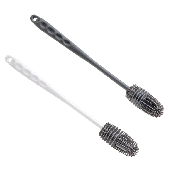 2pcs Bottle Silicone Cleanings Brush Long Handle Bottle Cleaner Household Office Cleanings Supply Convenient &Functional