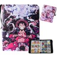thumbnail image 3 of Libro de cartas del 25.º aniversario de One Piece, Monkey D. Luffy, Nami, Uta, figuras de acción de poliuretano de hojas sueltas con cremallera de 9 cuadrículas, colección de juegos, 3 of 5