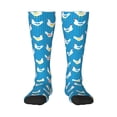 thumbnail image 2 of Picia Women Crew Soft Moisture-wicking Socks Cartoon Chicken Pattern Design Cotton Socks, One Size fit All, 2 of 9