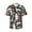 Great Pyrenees Dog, variant on Dark Skeleton Anatomy Men'S 3d Print Casual Button Down Shirts, Novelty Hawaiian Short Sleeves 2xl