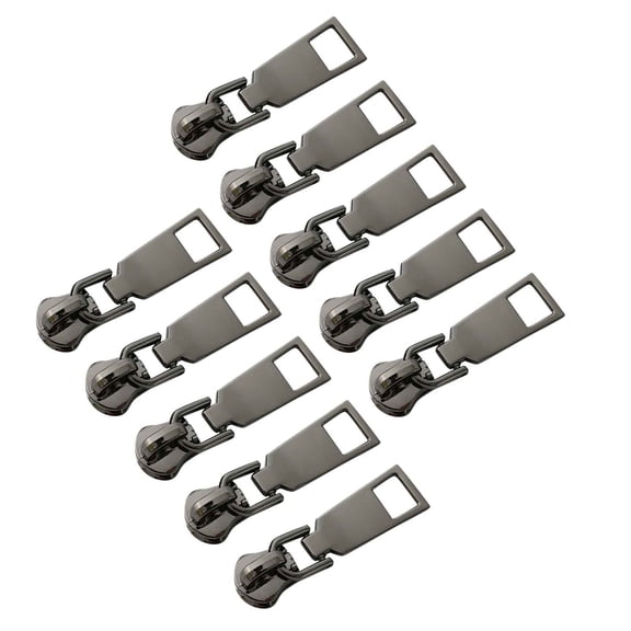 Partheme Zipper Slider Replacement Repair Kit, Multifunctional Instant Fix Tool for Broken Zipper, Metal and Plastic Zipper Head for Clothes Bags Luggage Outdoor Gear, As Show