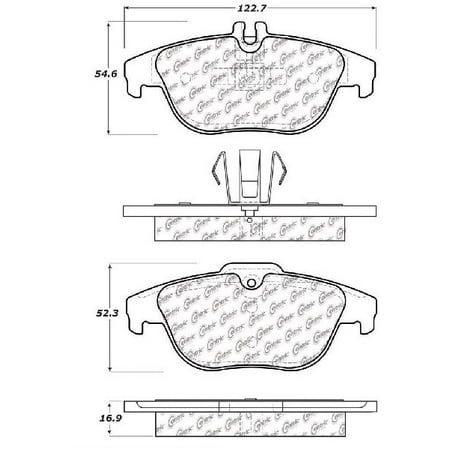 Go-Parts OE Replacement for 2008-2014 Mercedes-Benz C300 Rear Disc Brake Pad Set for Mercedes-Benz C300 (4Matic / 4Matic Luxury / 4Matic Sport /