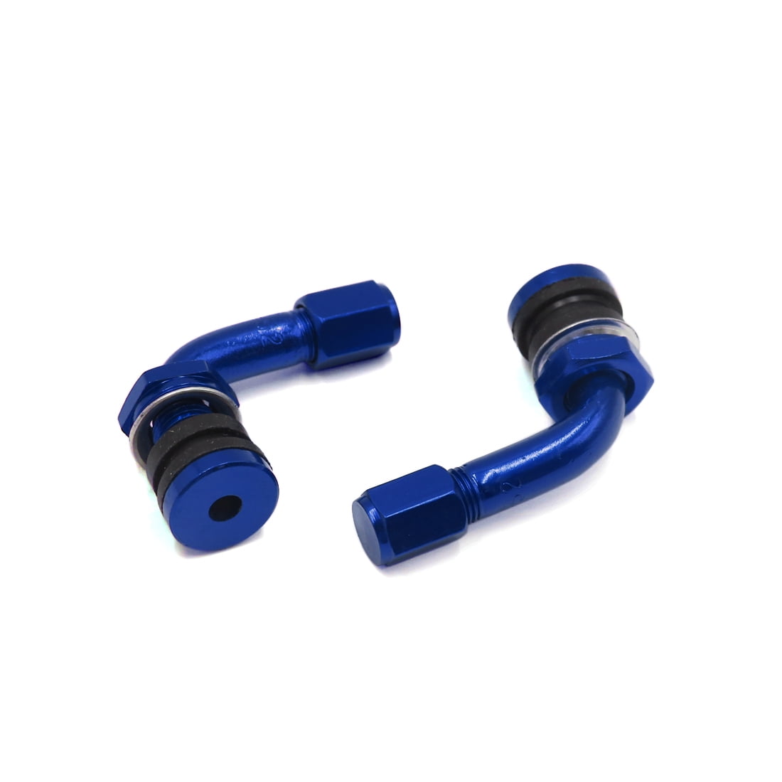 2Pcs Blue Aluminium Alloy Wheel Tubeless Tire Valve Stem Adapter for Motorcycle