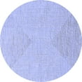 thumbnail image 1 of Ahgly Company Machine Washable Indoor Round Oriental Blue Industrial Area Rugs, 3' Round, 1 of 4