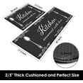 thumbnail image 4 of Anti-Fatigue Kitchen Rug Set of 2 Black Farmhouse Rustic Cushioned Kitchen Floor Mat, Standing Mat Waterproof Non-Slip Kitchen Mats and Rugs PVC Ergonomic Comfort Foam Rug for Kitchen, 4 of 5