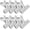 Silver, variant on Ticibro Large Strong Heavy Duty Stainless Steel Gold Bag Clips 8 Pack