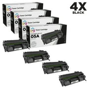 LD Products Compatible Replacement for 05A CE505A Black Laser Toner Cartridges 4-Pack