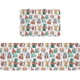 thumbnail image 3 of Kitchen Rug Mat Watercolor Christmas, Set of 2, Anti-Fatigue Non-Skid Washable Kitchen Runner Rugs, Cartoon Soft Comfort Rug for Kitchen, Floor Home, Front of Sink, Laundry, 3 of 6