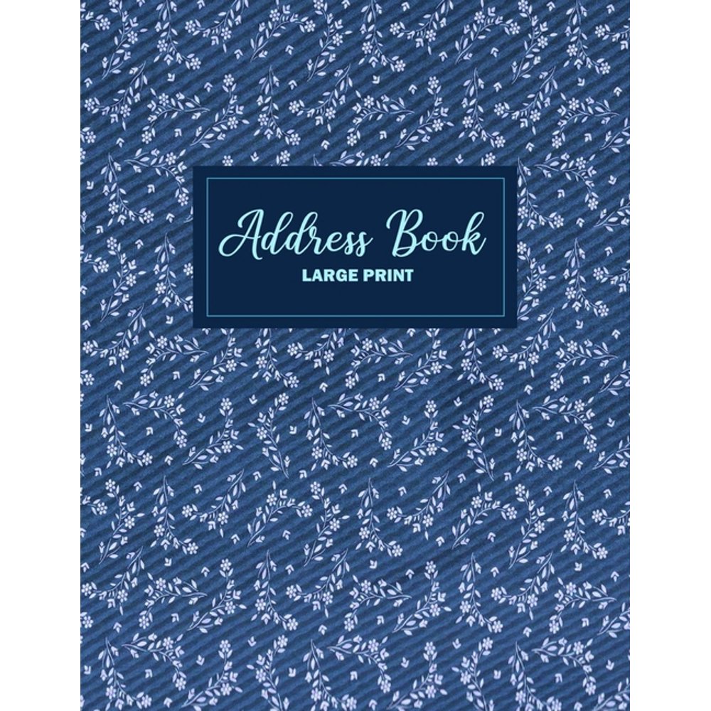 Address Book Floral Design For Keeping your Contacts, Addresses