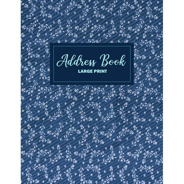 Address Book Floral Design For Keeping your Contacts, Addresses
