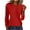 Red, variant on gakvbuo Long Sleeve Tunic Tops for Women Women's Solid Color Round Neck Pullover Knitted Sweater Long Sleeved Inner And Outer Base Shirt Top