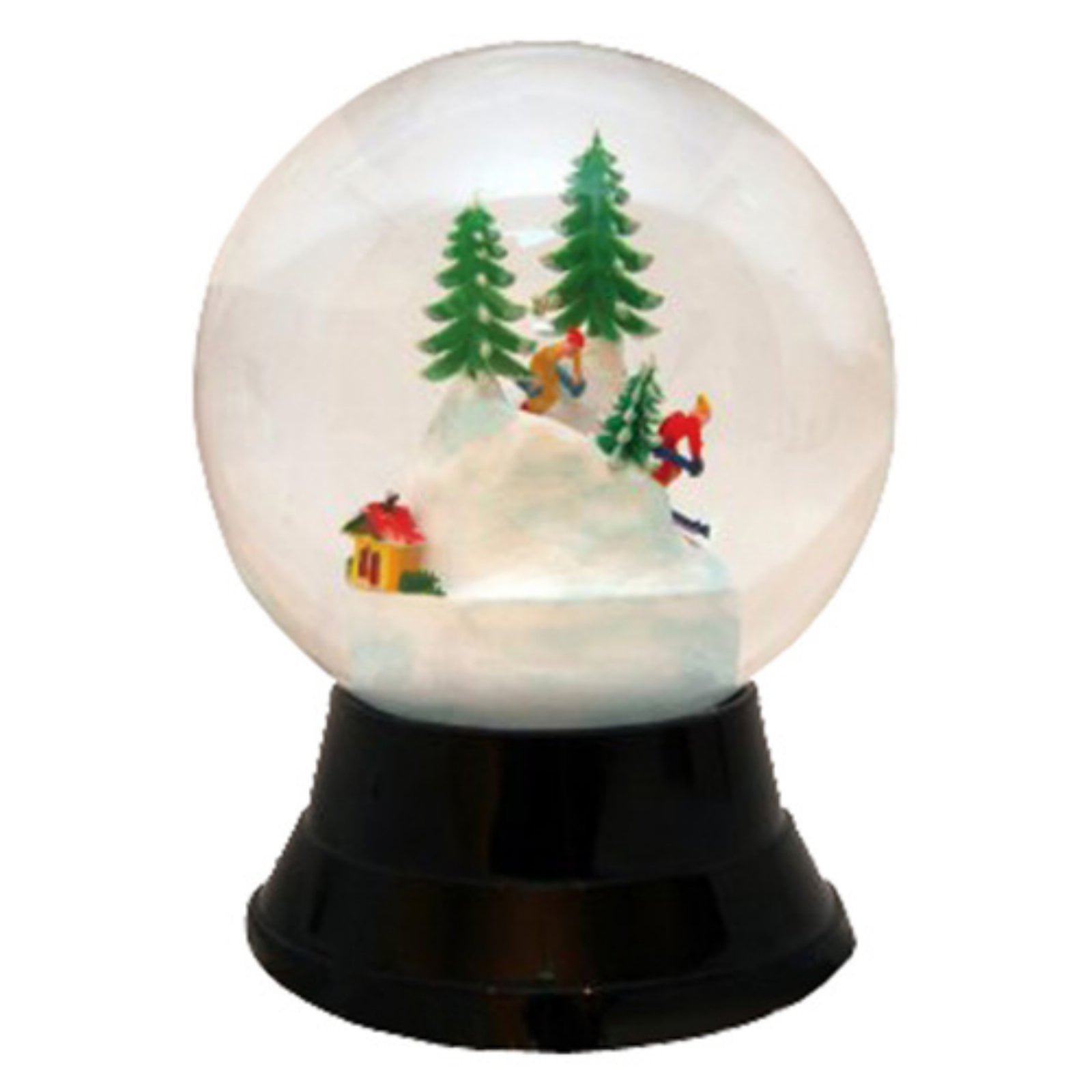 Perzy 7 in. Large Skiers Snow Globe
