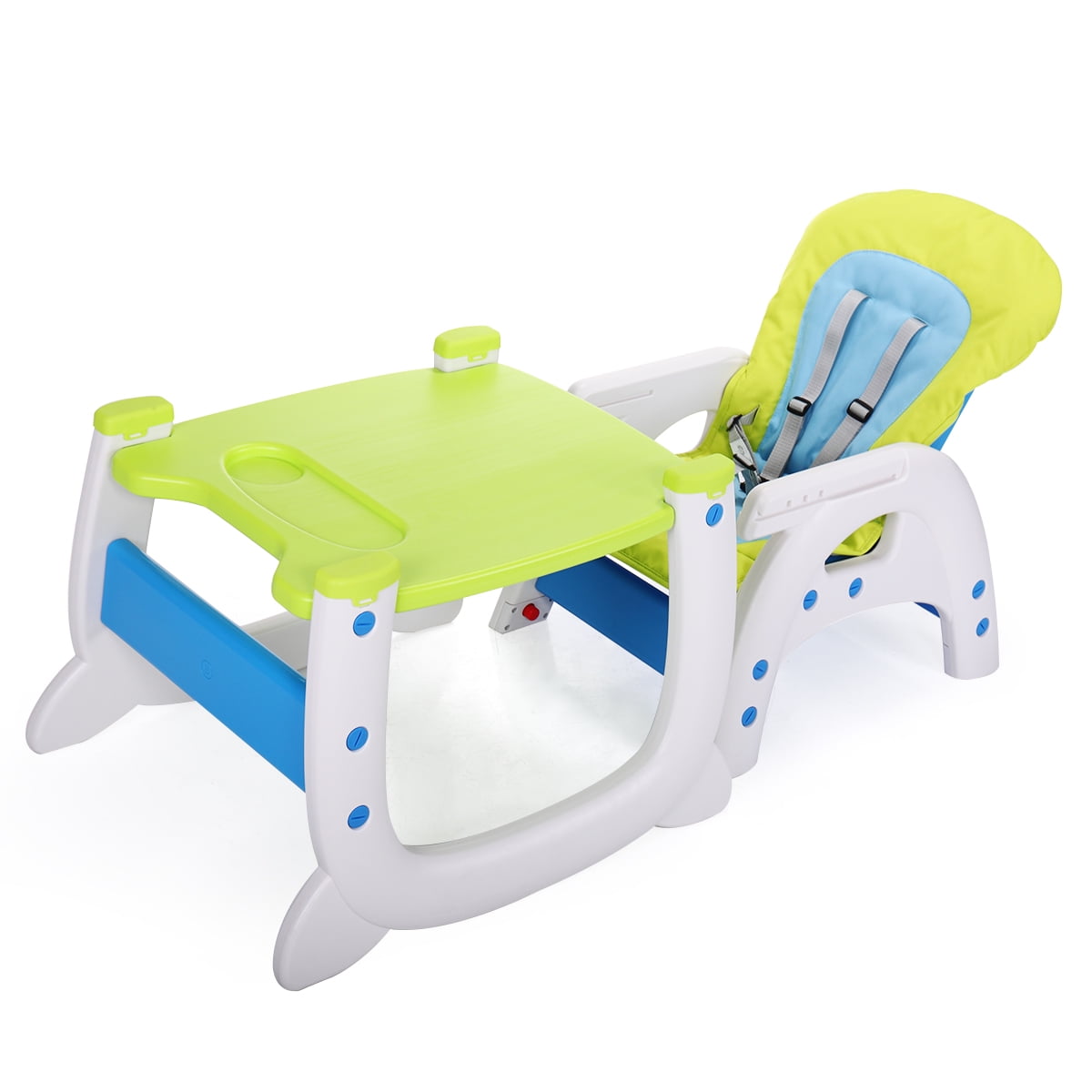 imerelez High Chair, 70' Convertible High Chairs 3 In 1 Baby Chair for Eating, Adjustable Infant Highchair for Babies, Easy Clean Feeding Chair, Multifunctional, Compact, Green