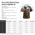 thumbnail image 6 of Haiem Western Guitar Cowboy Printed Hawaiian Shirt for Men - Men’s Casual Beach Summer Shirts - Stretch Fabric with Modern Fit-Medium, 6 of 7