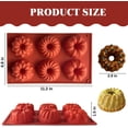 thumbnail image 6 of Mini Small Fluted Tube Pan Silicone for Bundt Cake Pans for Tins Silicone Cake for Baking, 6 of 7