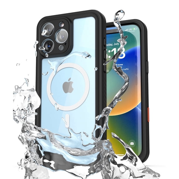 Encased Titan-X Designed for iPhone 16 Pro Max Waterproof Case, Full Body Protective Case with Built-in Screen Protector and Port Cover (MagSafe Compatible)
