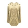 thumbnail image 4 of Baberdicy Zip up Hoodie Women, Women's Cute Hoodies Teen Girl Fall Jacket Oversized Sweatshirts Casual Clothes Zip up Hoodie with Pocket Essentials Hoodie Beige, 4 of 5