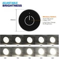 thumbnail image 5 of VST Under-Cabinet LED Lights, 12V 2W/Pc, Wireless Dimmer Switch, Recessed or Surface Mount Puck Light for Kitchen, 4000K, 3 pack，Black, 5 of 7