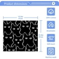 thumbnail image 5 of Coolnut Black Cat Washcloths 6 Pack, Highly Absorbent Soft Cotton Fingertip Towels for Bathroom, Kitchen, Gym, Spa, Home Decor, 12 x 12 Inch Washcloth Gift, 5 of 7