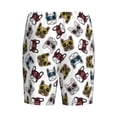 thumbnail image 4 of Rocae Bulldog Sunglasses Face for Men's Soft Sleep Pajama Shorts, Waistband and Pockets, 4 of 9