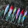 thumbnail image 4 of 5Pcs Metal Jig Fishing Lure 7g-40g Cast Hook Swimbait Laser Wobbler Pike Spoon Carp Spinner Sea Tackle Kit Pesca Artificial Bait, 4 of 18