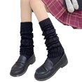 thumbnail image 2 of Shenmeida 1 Pair Knit Winter Leg Warmers-Japanese Style Loose Stockings Harajuku Kawaii Crochet Socks Party Sports Casual Socks, 2 of 7