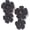 Black, variant on JennyShop Flower Drop Earrings Floral Raffia Earrings Statement Dangle Earrings Trendy Cute Summer Jewelry for Women