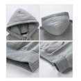 thumbnail image 3 of Pull d'Hiver à Capuche pour Hommes Cardigan Décontracté à Manches Longues Cousu Veste Chaude, 3 of 3