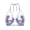 Purple, variant on Women Shiny Shell Bra Tops Summer Bikini Beach Halter Neck Bra Tops for Swimming Swimwear Light Pink XXL