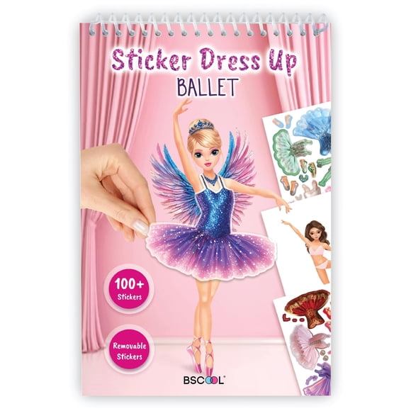 Pegatina Dress Up Ballet para libro de actividades BSCOOL Kids 5+