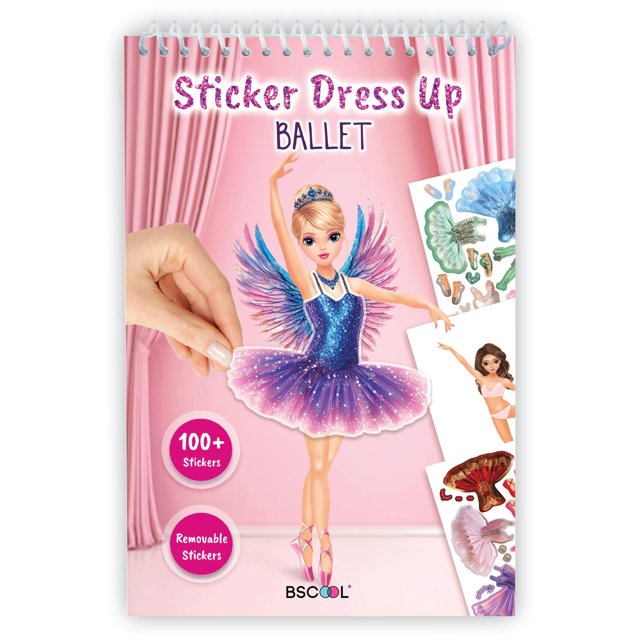Pegatina Dress Up Ballet para libro de actividades BSCOOL Kids 5+