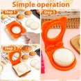 thumbnail image 3 of EIMELI 1/3 Pcs Coupe-Sandwich et Scelleur en Acier Inoxydable Rond Moule à Sandwich 4 Pouces Presse à Sandwich Réutilisable Moule à Pain pour Enfants Boîte Bento Fabrication Sandwiches Tarte, 3 of 9