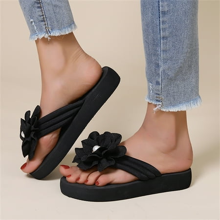 

LEEy-World House Slippers for Women Platform Sandals For Women Casual Open Toe Sandals Roman Wedges Sandals Slippers Womens Wool Slippers Support