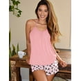thumbnail image 2 of Ekouaer Womens Cami Pajama Set Sexy Sleeveless Sleepwear 2 Piece PJ Set with Shorts Sexy Pj Nightwear, 2 of 6