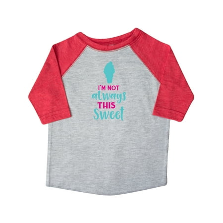 

Inktastic I m Not Always This Sweet Ice Cream - Blue Pink Gift Toddler Boy or Toddler Girl T-Shirt