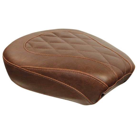 Mustang Wide Tripper Brown/Diamond Passenger Pillion Seat (76723)