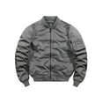 thumbnail image 1 of Innerwin Veste Coupe-Vent Homme Manteau Extérieur Couleur Unie Léger Blousons Aviateur Gris TG, 1 of 3