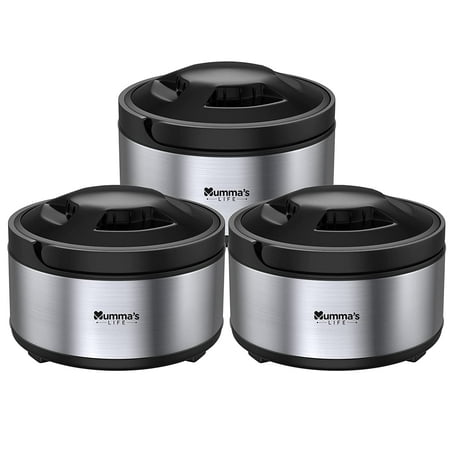 

Mumma’S Life All Season Stainless Steel Casserole Set of 3Pcs (4500ML X 3pcs)
