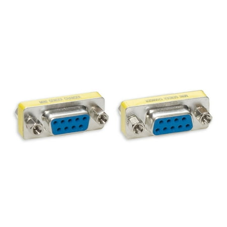 Connectland DB9 Female to Female Mini Gender Changer Adapter Converter