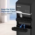 thumbnail image 4 of 4-in-1 Self-Cleaning Water Dispenser with Ice Maker, Bottom Loading Hot & Cold Water Cooler for 3 or 5 Gallon Bottle - Water Machine for Home, Office, Black, 4 of 9