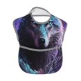 thumbnail image 2 of Kdxio Purple Sky Wolf Bibs For Babies, Baby Bibs for Eating, Toddler Bibs, Waterproof Bibs, Feeding Bibs, for Toddlers, Boys, Girls, 2 of 8
