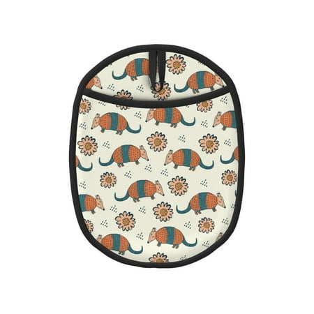 

Matuu Colorful Armadillos1 for Non Slip Pot Holder for Kitchen Baking and Cooking Silicone Pot Mat Mitten With Hanging Loop Heat Resistant 7.5 x 9.4 Inches