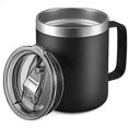 thumbnail image 1 of Vacuum Insulated Coffee Mug with Stainless Steel Handle, 1 of 3