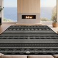 thumbnail image 2 of Design&I 6'x9' Washable Area Rug Long Hallway Contemporary Banded Featuring Rhythmic Geometric for Dining Room, Under Table, Office, Snag-Free, 2 of 7