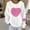 White#Sweatshirts for women, variant on Zorckvet Valentine Gift Sweatshirts for Women Crewneck Shirts Long Sleeve Crewneck Pullover Love Fashion Trendy Womens Tops