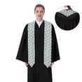 thumbnail image 4 of Fuzoiu Bears and Tropical Leaves Print Graduation Sash,Graduation Stole,Unisex Adult Graduation Stole Shawl 91" Long,for Academic Commencements Shawl-Sharp Corner, 4 of 7