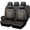 Black and Gold, variant on CAR PASS Universal Reflect Piping Leather Car Seat Cover, Fit for suvs,Van,Trucks,Airbag Compatible,Inside Zipper Design and Reserved Opening Holes (Full Set, Black and Grey)