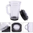 thumbnail image 2 of ZOUSSIQI Gobelet Mixeur Presse-Agrumes, Pichet Mixeur Presse-Agrumes Remplacement Plastique 1000ml Porte-Gobelet Eau Lait pour Magic CA919-64918, 2 of 9